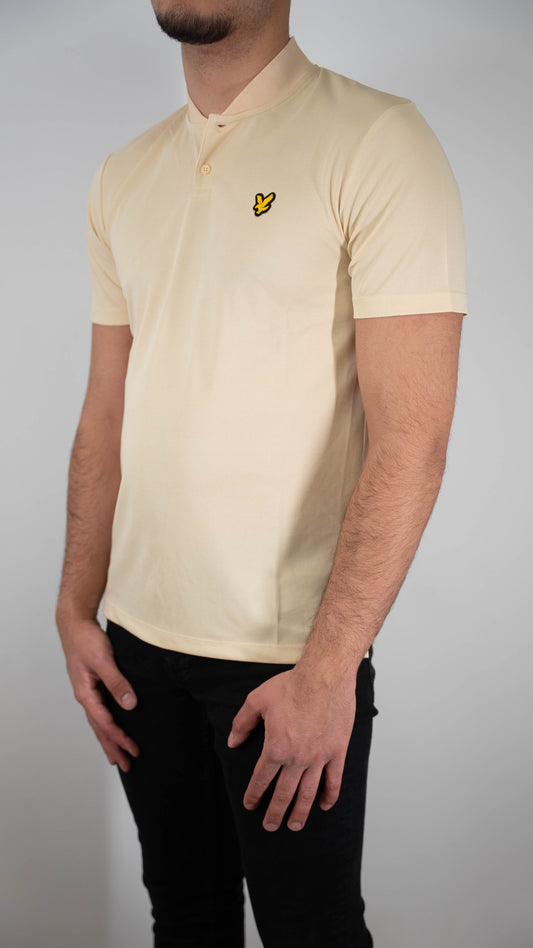 Lyle & Scott Sport Krem Majica na Rusku Kragnu