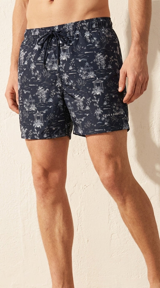 Lyle & Scott Teget Šareni Šorc za Kupanje