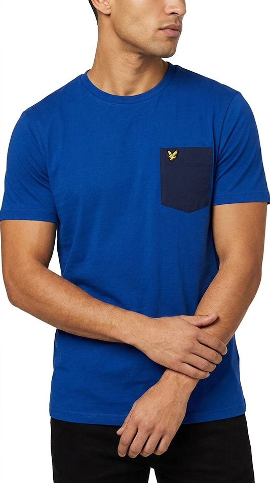 Lyle & Scott Plava Majica sa Teget Džepom