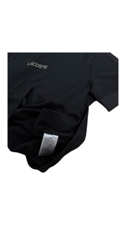 Lacoste Crna Majica sa Sivim LACOSTE Tekstom