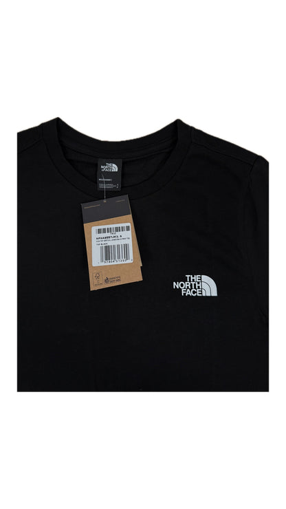 The North Face Crna Majica sa Vertikalnim Tekstom na Leđima