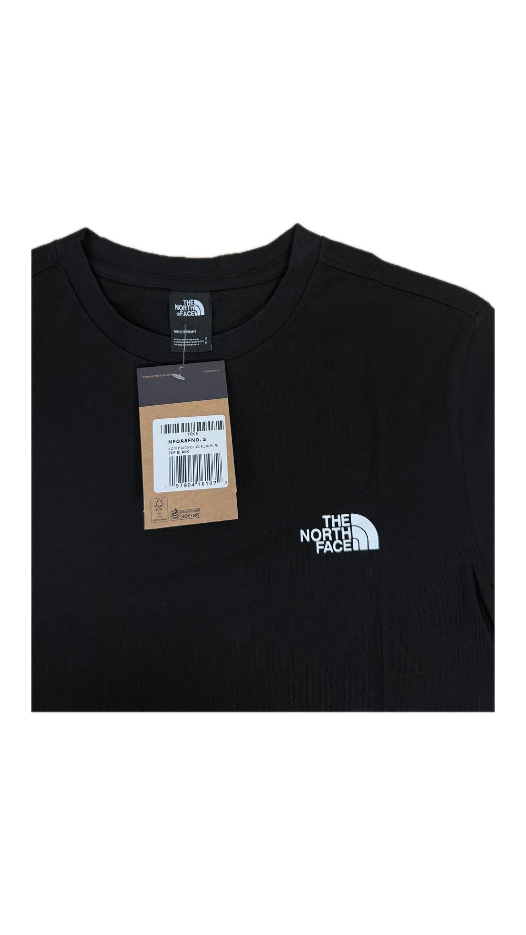 The North Face Crna Majica sa Camo Logom na Leđima