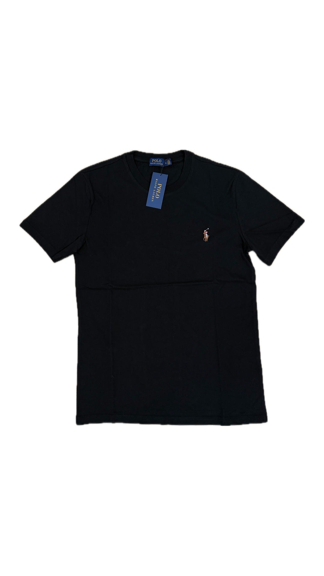 Polo Ralph Lauren Crna Majica sa Multikolor Konjićem