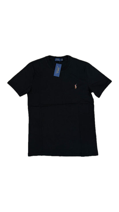 Polo Ralph Lauren Crna Majica sa Multikolor Konjićem