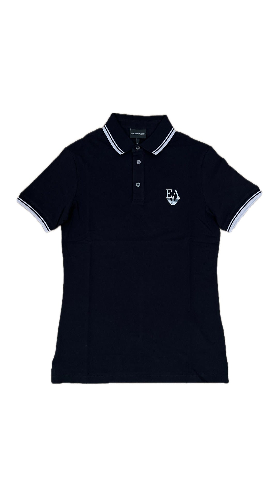 Emporio Armani Crna Polo Majica sa EA Logom Slim Fit