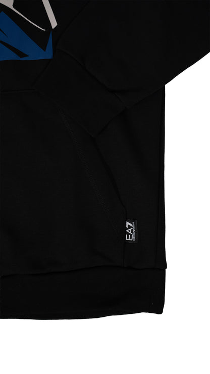 Emporio Armani EA7 Crni Duks sa Ski Printom