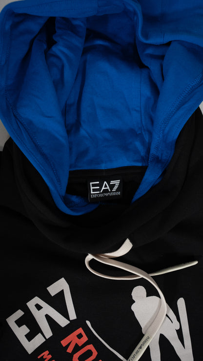 Emporio Armani EA7 Crni Duks sa Ski Printom
