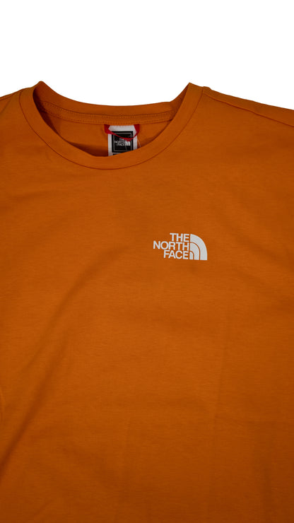 The North Face Narandžasta Majica sa Minimalistic Logom