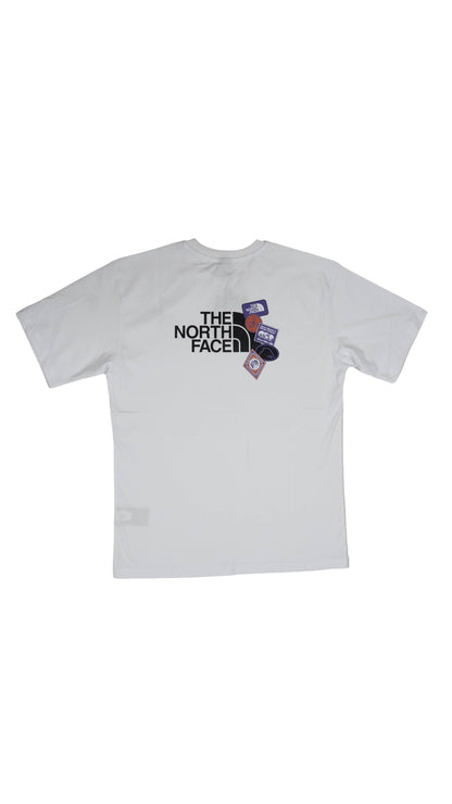 The North Face Bela Majica sa Logo Printom na Leđima