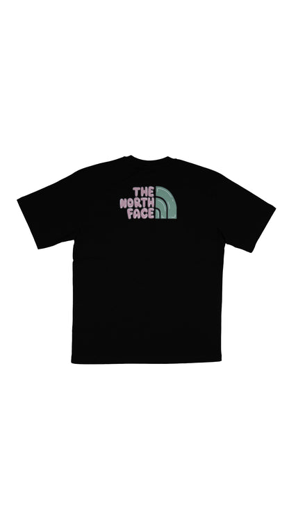 The North Face Crna Majica sa 'Bubble Tee' Logom na Leđima