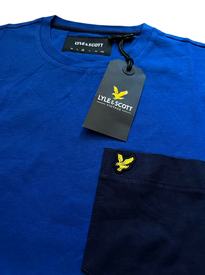 Lyle & Scott Plava Majica sa Teget Džepom