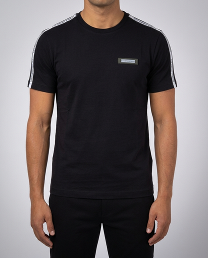 Emporio Armani EA7 Crna Majica sa Belim Detaljima