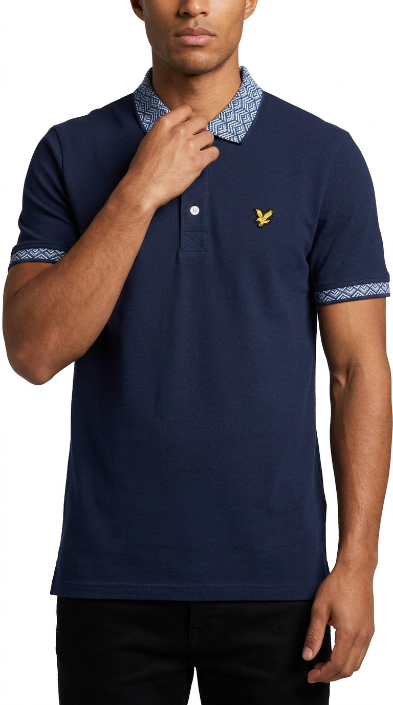 Lyle & Scott Polo Majica sa Detaljima na Kragni